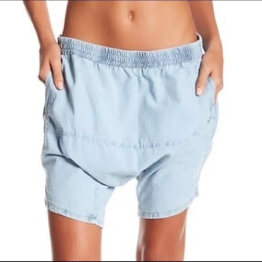 NWT One Teaspoon Opium Calypsos Denim Low Waist Denim Shorts Chill Vacation